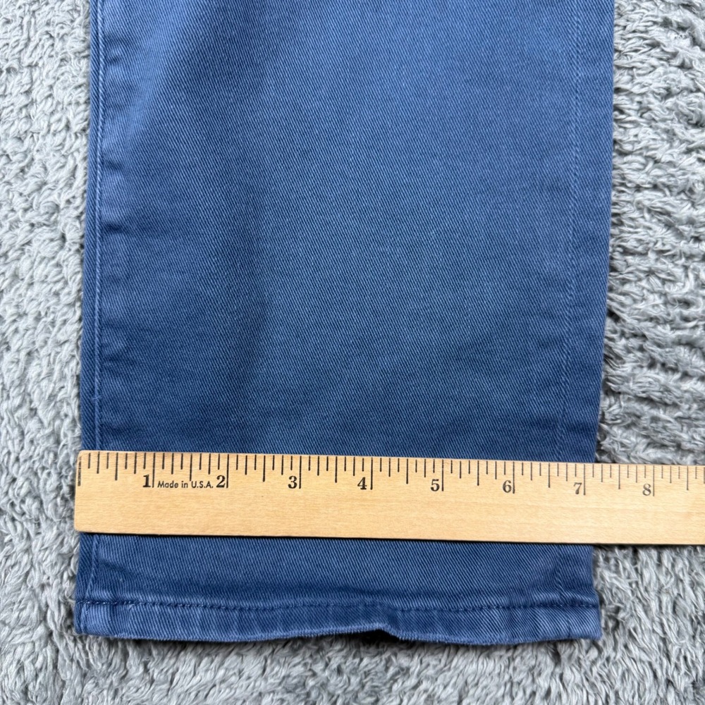 AG Everett Slim Straight Pants Mens 32x33 Blue Sateen Stretch Casual - Picture 8 of 8
